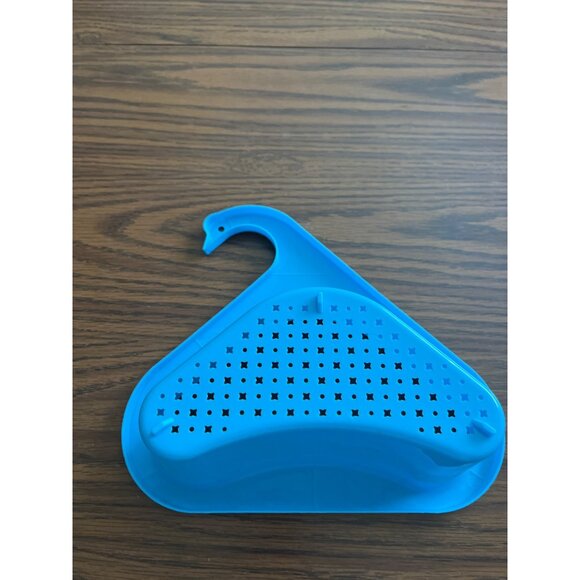 Blue plastic sink strainer for around faucet - Picture 2 of 5